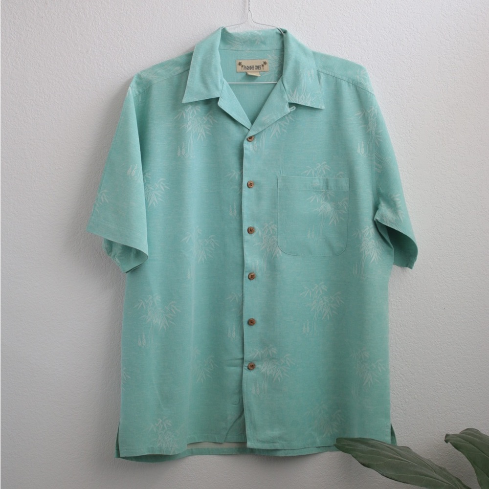 MENS Paradise Cove Silk Tropical Shirt Sz: L